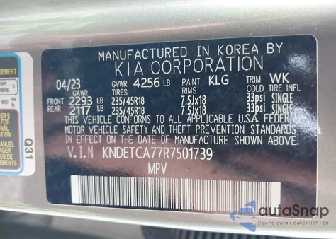 2024 Kia Seltos Sx Turbo from USA, damaged, VIN KNDETCA77R7501739